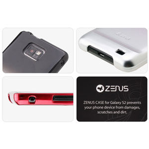Zenus Skin Air Jacket UV Gradation Series for Samsung Galaxy S2 i9100 - Silver Pink