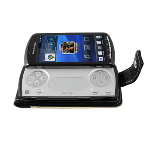 Sony Ericsson Xperia PLAY Alu-Leather Case - Black