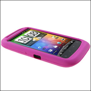 HTC Desire S Silicone Case - Pink Flowers