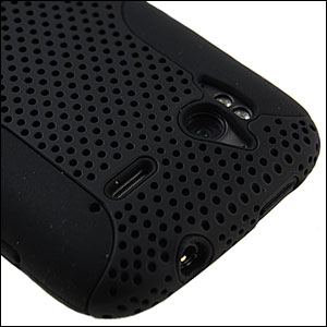 Coque HTC Sensation / Sensation XE - MightyBox Double Protection - Noire (découpe)