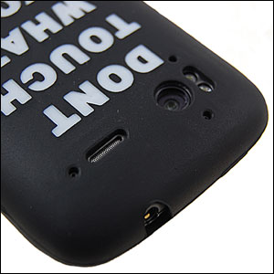 Silicone Case for HTC Sensation - Don't Touch