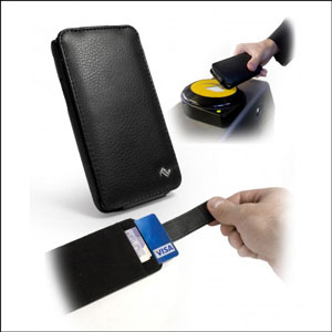 Tuff-Luv Napa Leather In-Genius Flip Case for Samsung Galaxy S2 - Black