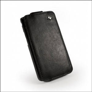 Tuff-Luv Napa Leather In-Genius Flip Case for Samsung Galaxy S2 - Black