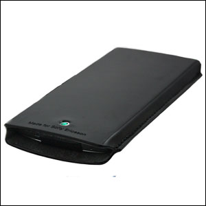 Pochette de transport officielle Sony Ericsson Xperia Arc / Arc S - Noire (plat)