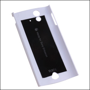 Coque officielle Sony Ericsson Xperia Ray - Blanche (intérieur)