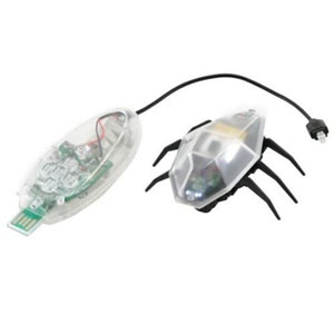 Desk Pets Skitterbot Remote Controlled Bug - Clear