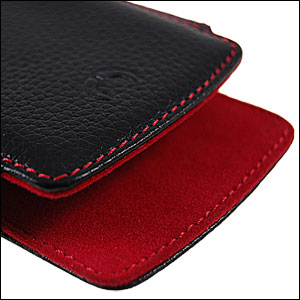 Beyza The Pouch Case For BlackBerry Torch 9800 - Black/Red