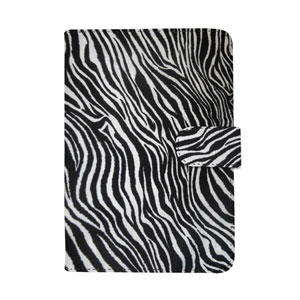 SD TabletWear Leather Style Book Case for Amazon Kindle - Zebra