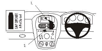 Brodit ProClip Centre Mount - Vauxhall Corsa 01-06