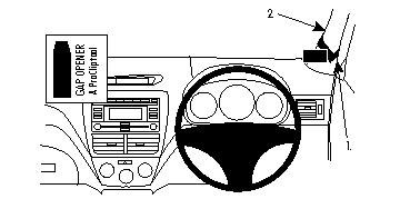 Brodit ProClip Right Mount - Subaru Forester 08-12