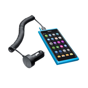 Nokia Micro USB Car Charger Recharging an iPod