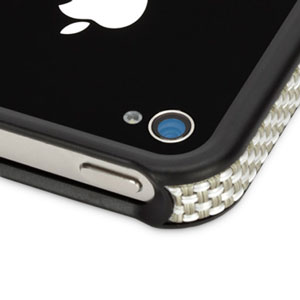 Coque iPhone 4S / 4 Griffin Elan Frame Chilewich - Or lumineux (angle)