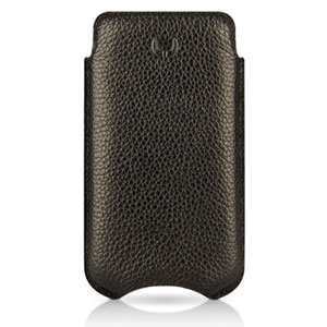 Pochette de transport iPhone 4S / 4 Beyzacases SlimLine Classic - Noire (avant)