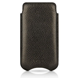 Pochette de transport iPhone 4S / 4 Beyzacases SlimLine Classic - Noire (arrière)