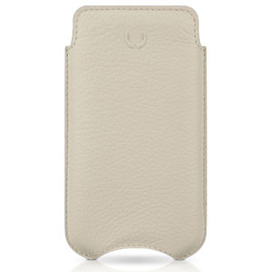 Beyzacases SlimLine Classic Leather Case for iPhone 4S/4 - White