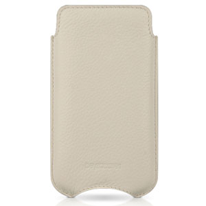 Beyzacases SlimLine Classic Leather Case for iPhone 4S/4 - White