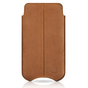 Beyzacases SlimLine Stitches Leather Case for iPhone 4S/4 - Vintage Brown