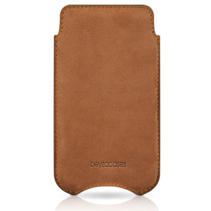 Beyzacases SlimLine Stitches Leather Case for iPhone 4S/4 - Vintage Brown