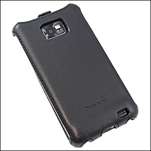 Housse Samsung Galaxy S2 Momax the Core - Noire (fermée arrière)