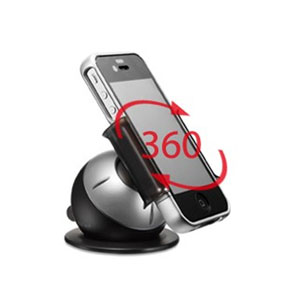 Ventouse gel SGP Kuel Mobile Stand - Argent (portrait)