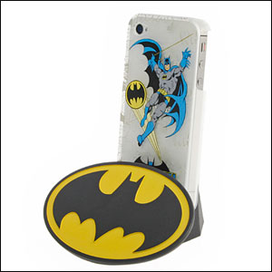 Coque et dock iPhone 4S / 4 Superhero - Batman (dock arrière)
