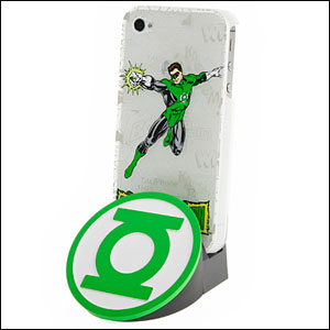 Coque et dock iPhone 4S / 4 Superhero - Green Lantern (dock arrière)