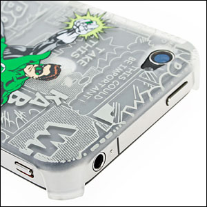 Superhero Protective Back Cover And Dock For iPhone 4/4S - Green Lantern