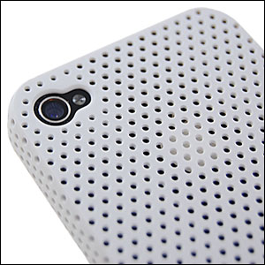 Mesh Case For iPhone 4S / 4 - White