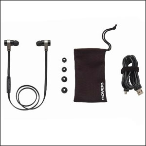 Novero Rockaway Stereo Bluetooth Headset - Black/Silver