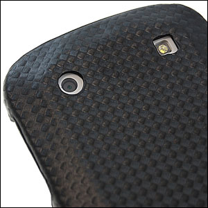 SlimLine Carbon Fibre Flip Case For BlackBerry Bold 9900 - Black