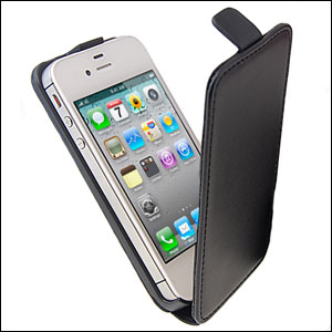 SD Smart Stand Flip Case for iPhone 4S - black