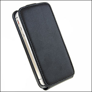 SD Smart Stand Flip Case for iPhone 4S - black