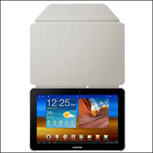 Samsung Galaxy Tab 8.9 Leather Book Case - Ivory
