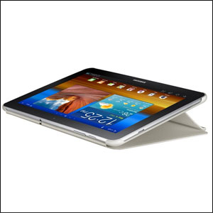 Samsung Galaxy Tab 8.9 Leather Book Case - Ivory