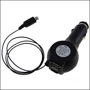 Einziehbares USB KFZ Ladekabel für Mini und Micro USB Geräte