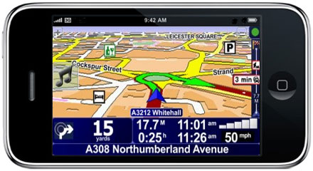 Sat Nav on iPhone