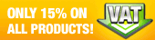 Only 15% On All Products!