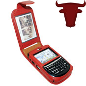 Piel Frama Luxury Leather Case - BlackBerry 8700 - Red