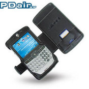 Stylish Leather Book Case by PDair for the Motorola Q.