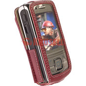 NOKIA 6280 KRUSELL PREMIUM LEATHER CASE (RED)