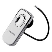 Nokia BH-801 Bluetooth Headset - Silver
