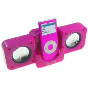 i-Speaker Advanced iPod Speaker System - Hot Pink