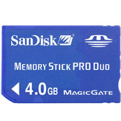 SanDisk Memory Stick PRO Duo - 4GB