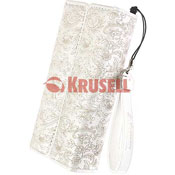 KRUSELL DIVINE LEATHER CASE - SMALL ( WHITE )