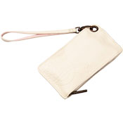 GENUINE NOKIA LEATHER ZIP CASE - CREAM