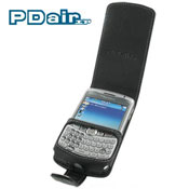 PDair Leather Flip Case - BlackBerry 8300 Curve - Black