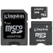 Kingston MicroSD with Adapters - 2GB