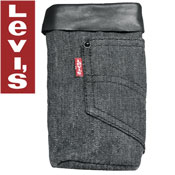 LEVI STRAUSS DENIM POCKET POUCH - BLACK