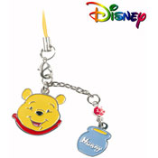 DISNEY ENAMEL MOBILE PHONE CHARM - WINNIE THE POOH