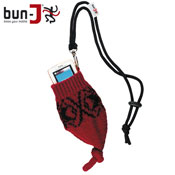 BUN-J NORDIC MOBILE PHONE POUCH - RED